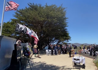 Wreath-laying ceremony at the memorial