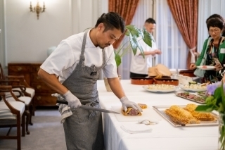 Chef Igawa at the Reception