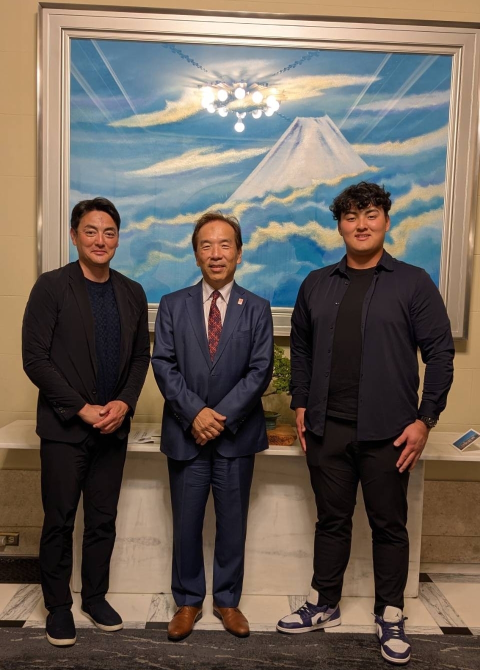 CG Osumi with Coach Sasaki and Mr. Rintaro Sasaki