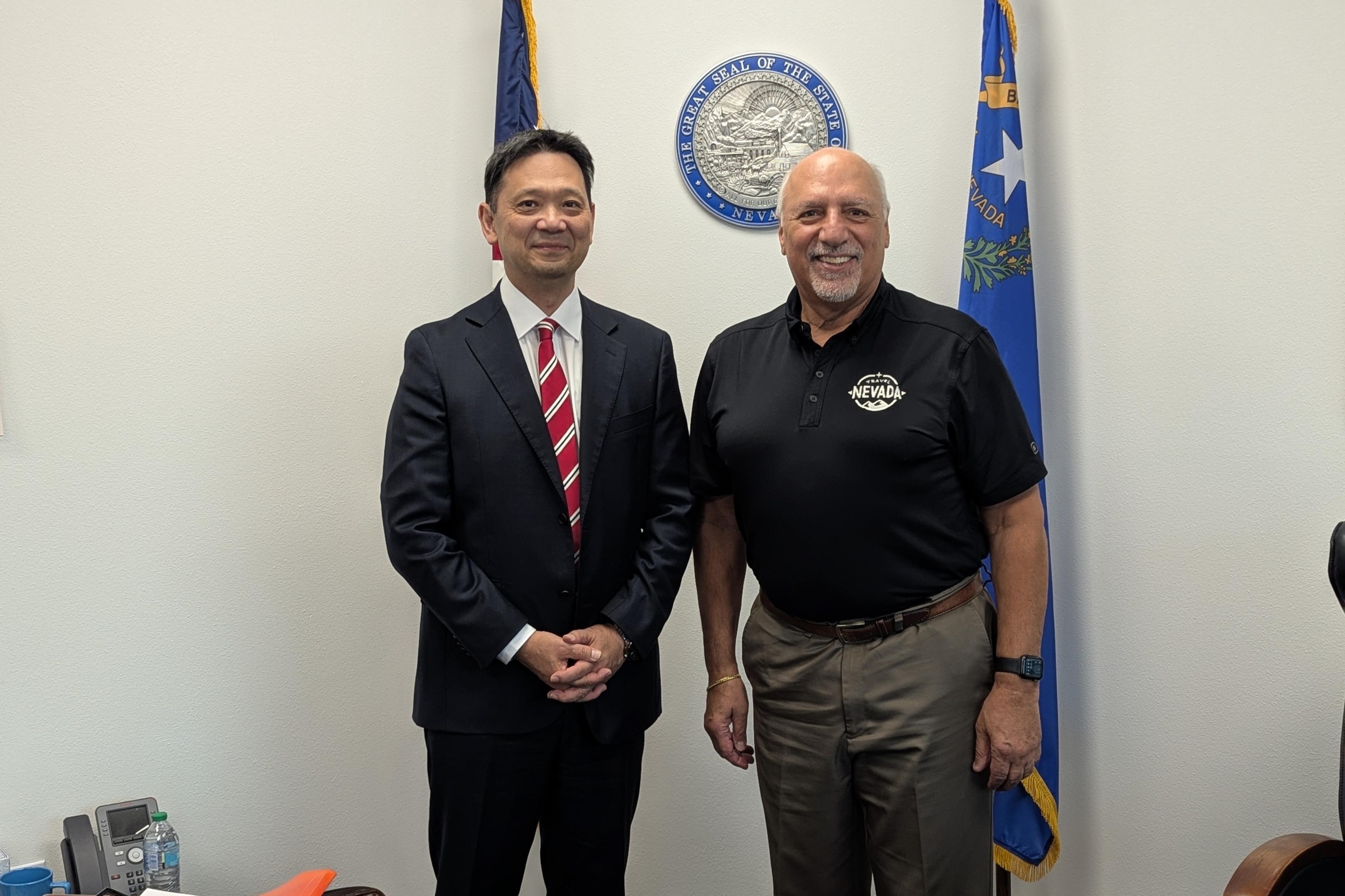 総領事とアンソニー・ネバダ州副知事