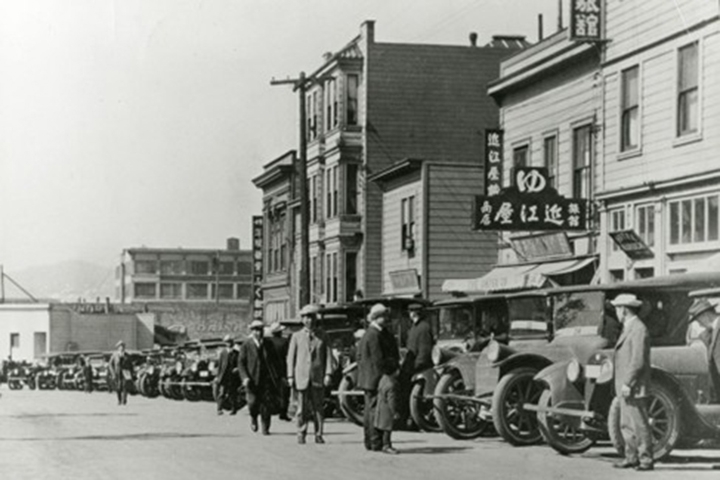 サンフランシスコ市サウスパーク(サウス・オブ・マーケット)周辺の最初の日本町(1910年)